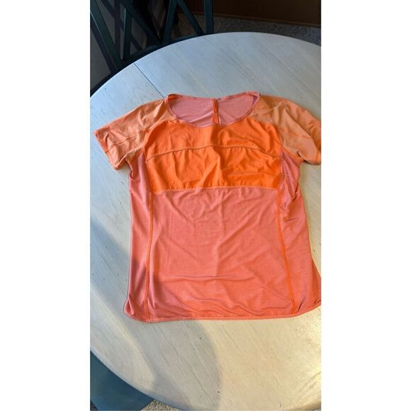Lululemon Athletica 4 6 Run Fast Track Short Sleeve Silverescent Shirt top size - Picture 1 of 8